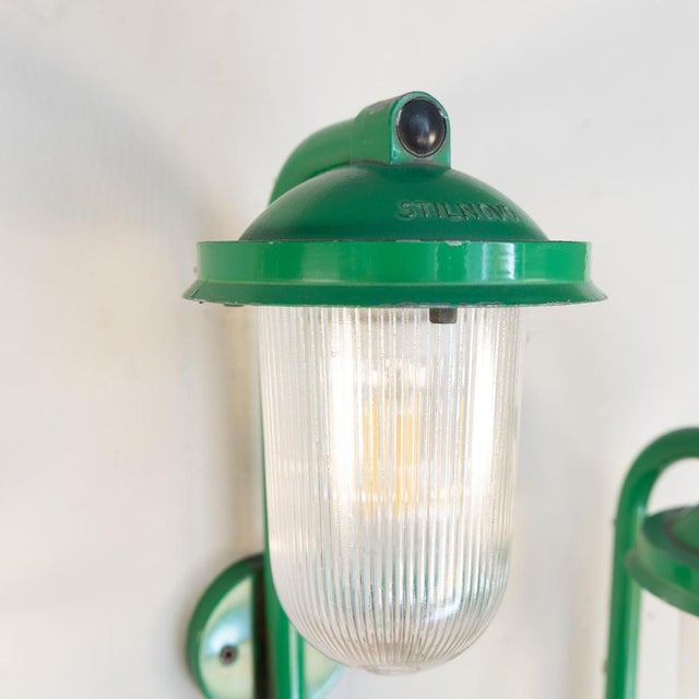 1970s Green Metal Sconces from Artemide, 1970s, Set of 2 For Sale - Image 5 of 12