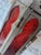 Metal 1990s Metal Moroccan Red Glass Lantern For Sale - Image 7 of 9