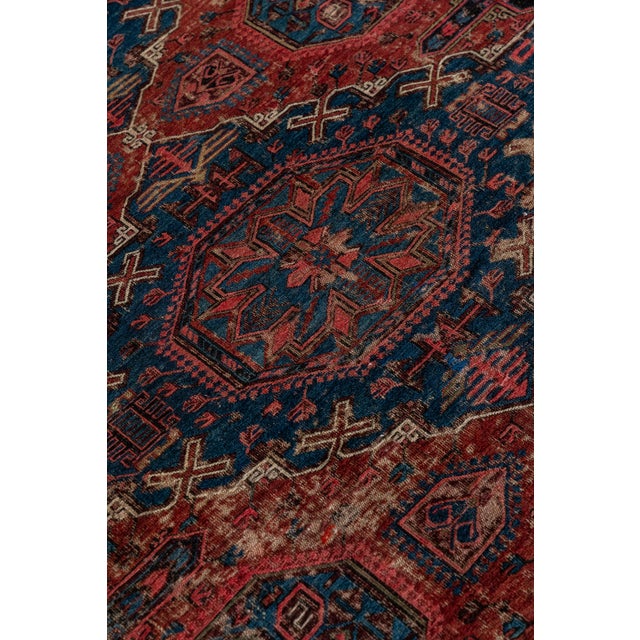Antique Soumak Scatter Rug For Sale - Image 4 of 11