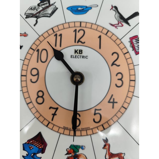 KB Electric Wall Clock with Reuge Swiss Music Box, 1960s For Sale - Image 9 of 9