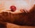 This That Is Without by Ken Cunningham | Oil on cradled panel Still life of a hand and an apple For Sale