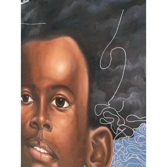2020s "Forward To", Acrylic on Canvas Painting by Patrick Gusenga, 2026 For Sale - Image 5 of 5