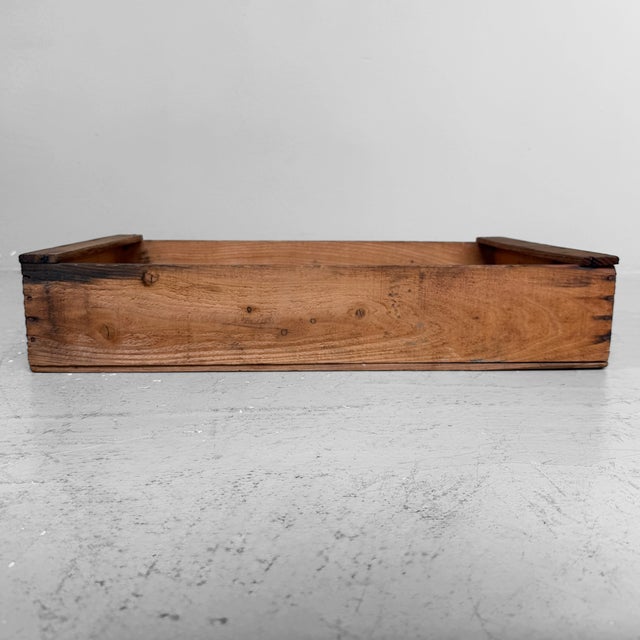 Black Japanese Miyagi Shōwa Wooden Fisheries Crate, 1960 For Sale - Image 8 of 11