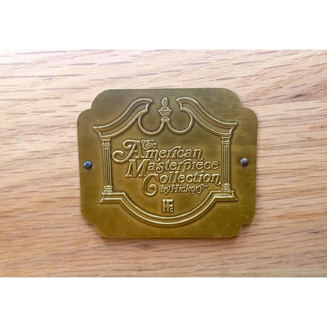 Late 20th Century Hickory Block Front Bracket Feet Chippendale 4 Drawers Bachelor Chest Dresser For Sale - Image 5 of 13