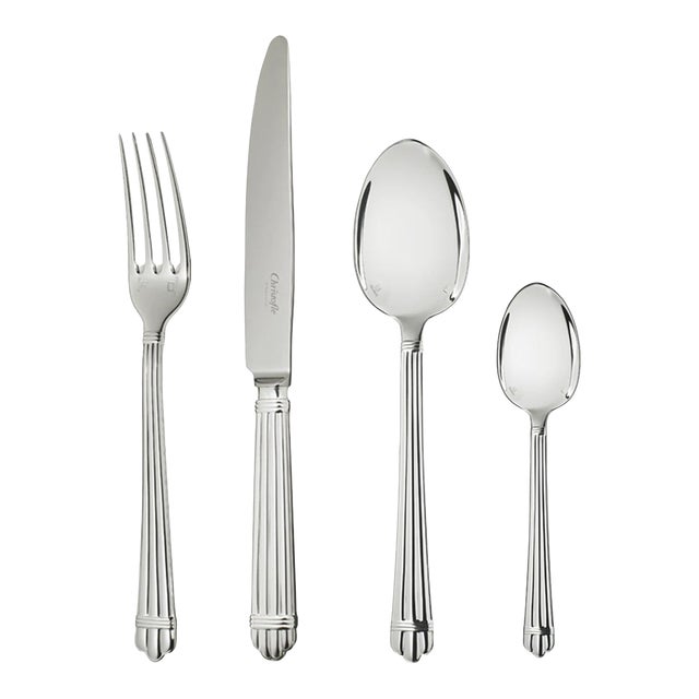 1960s Christofle Silverware - 4 Sets of 4 For Sale