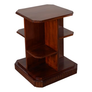 French Art Deco Side Table in Wood, 1920 For Sale