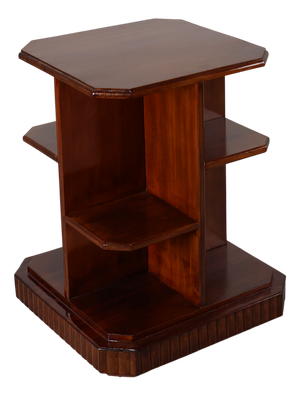 French Art Deco Side Table in Wood, 1920
