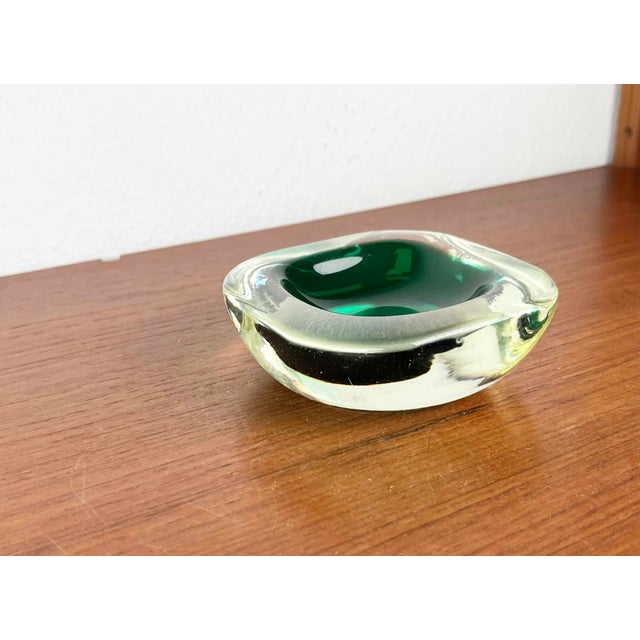 Vintage Italian Sommerso Murano Glass Bowl, 1970s For Sale - Image 12 of 15