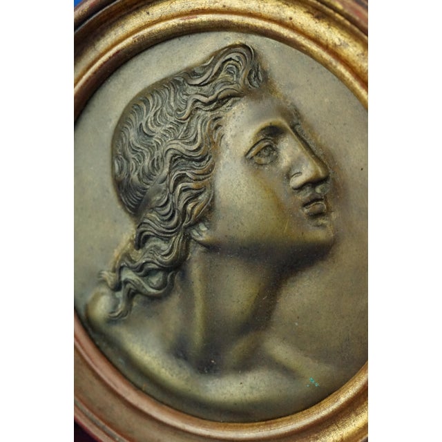 Antique Bronze Plaque Medallion by Vincenzo Gemito, 1890s For Sale - Image 3 of 18
