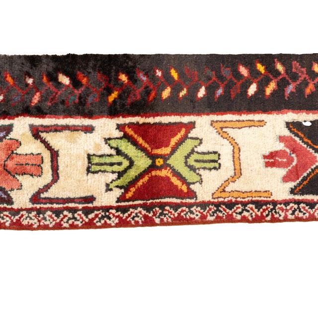 Vintage Hand-Knotted Persian Qashqai Rug 5'9" X 8'6" For Sale - Image 18 of 18