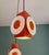 Metal Space Age Cascade Chandelier in Orange and White Lacquered Metal from Raak, 1970s For Sale - Image 7 of 17