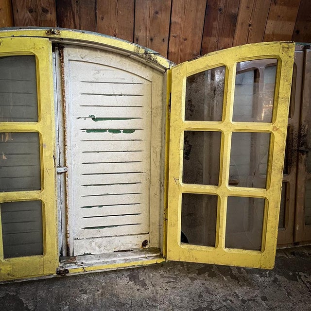 Brocante Wooden Shutters, 1920s For Sale - Image 4 of 6