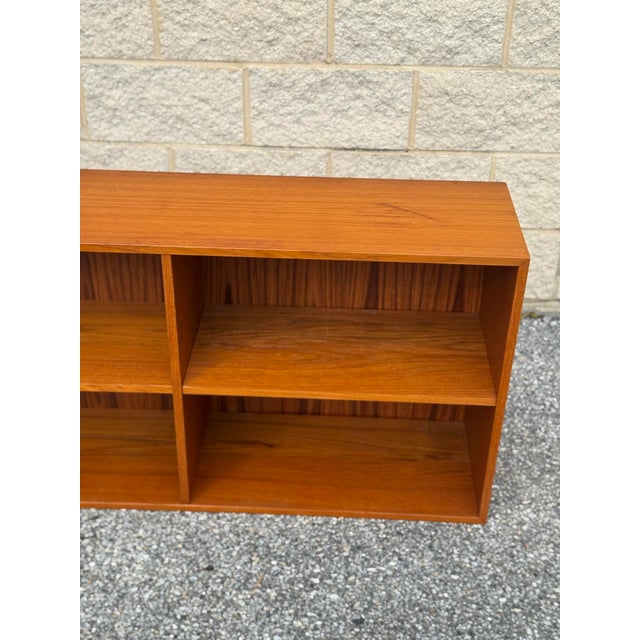 Mid-Century Modern Mid-Century Danish Modern Teak Low Bookcase, Made in Denmark For Sale - Image 3 of 12