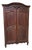 Antique Wardrobe with Linen Compartment, Normandy, 1890s For Sale