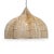 Small raw wicker Matador ruffle shaped pendant. Impressive hand crafted piece with organic shape and material. Single...