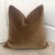 Plush Hickory Down Filled Mohair Pillows - A Pair For Sale - Image 4 of 4