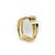 Tiffany and Co. Vintage 18k Gold Frank Gehry Torque Hoop Earrings for Tiffany & Co, Pair For Sale - Image 4 of 10
