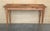 Late 20th Century Geometric Marquetry Console Sofa Table with Tapered Legs For Sale - Image 18 of 18
