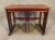 Here is a rare and special British MCM triform "Langthorne" cart and nesting tables-stools in rosewood and mahogany...