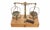 Antique French Brass Apothecary Balance Scale with Original Weights, 1890s For Sale - Image 5 of 5