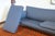 Wood Vintage Paul McCobb Pagoda Blue Fabric Mid Century Modern Sofa For Sale - Image 7 of 8