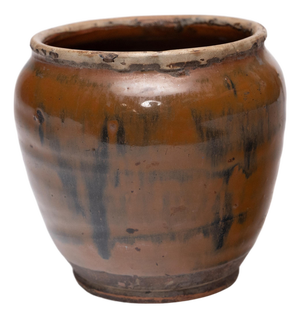Chinese Drip Glazed Kitchen Pot, C. 1900