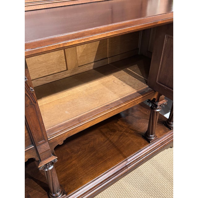 Antique Gothic Revival Solid Mahogany Cabinet For Sale - Image 12 of 12