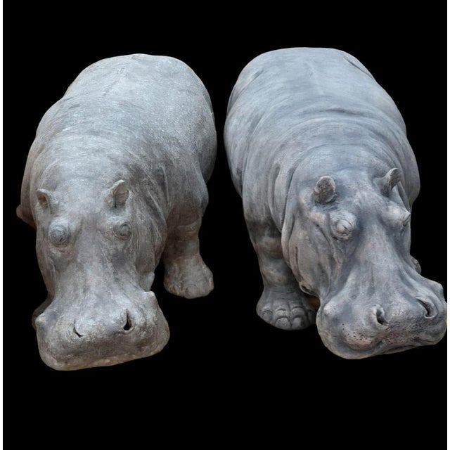 Large Terracotta Hippopotamus, 1950s For Sale - Image 3 of 6