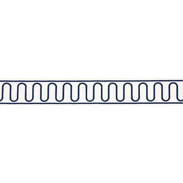 Created in collaboration with Paloma Contreras, Royère Scroll is a scrolling embroidered design on a wide cotton-canvas...