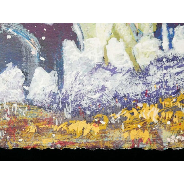 Earl Biss "Autumn Mountain Haze" Unframed Serigraph on Paper Hand Signed 1996 For Sale In Denver - Image 6 of 6