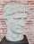Stone Antique Marble Head of a Roman Emperor With Stand For Sale - Image 7 of 10