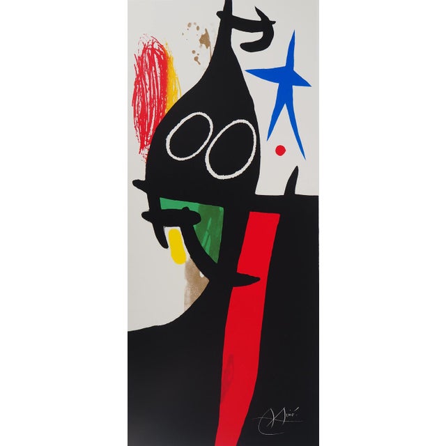 Modern After Joan Miro, Buckwheat with a Blue Star, Screenprint For Sale - Image 3 of 10