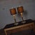 1970s Modern Hollywood Regency Lamps Lucite & Brass Plate Black With Shades Style Karl Springer - A Pair For Sale - Image 13 of 16