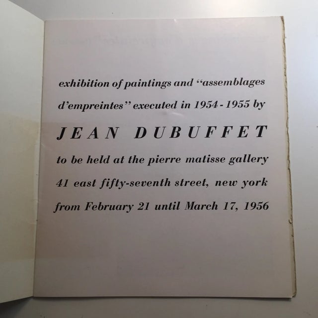 Modern Book of Dubuffet Paintings and Assemblages, 1956 For Sale - Image 3 of 9