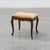 Louis XV Style Walnut Stool with Cabriole Legs and Velvet Seat, France, 1950s For Sale - Image 12 of 12
