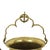 Beautiful and large antique copper or brass kettle, jardinière, or flowerpot with a heavy handle and hanger, featuring two...