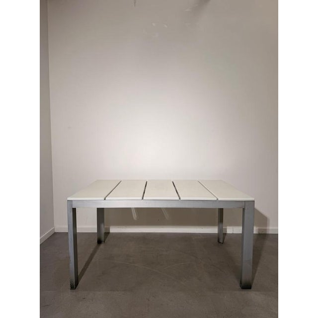 Metal Flat Dining Table by Mario Ruiz for Gandia Blasco For Sale - Image 7 of 8