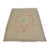 Distressed Vintage Oushak With Soft Geometric Medallion Rug For Sale