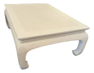 Chow Cocktail Table in a Cerused Alabaster Finish