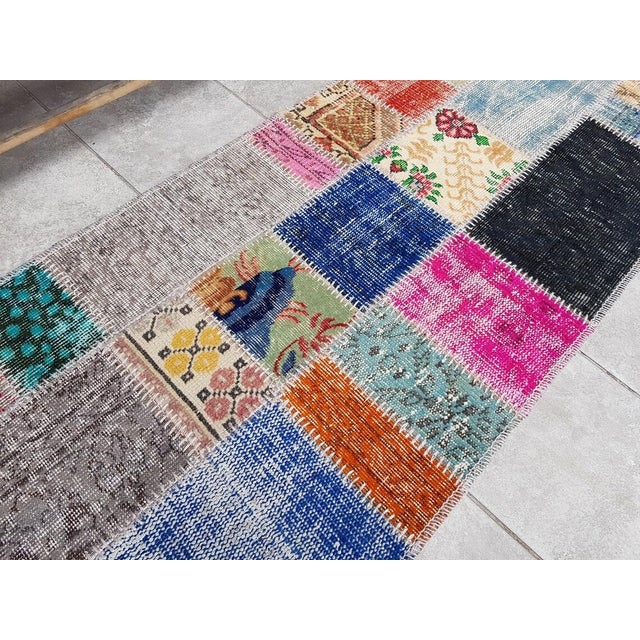 1960s Decorative Wool Vintage Runner For Sale - Image 5 of 10