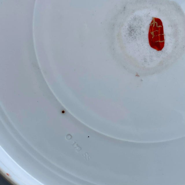 Ceramic Antique Chinese Porcelain Hand-Painted Decorative Plate For Sale - Image 7 of 7