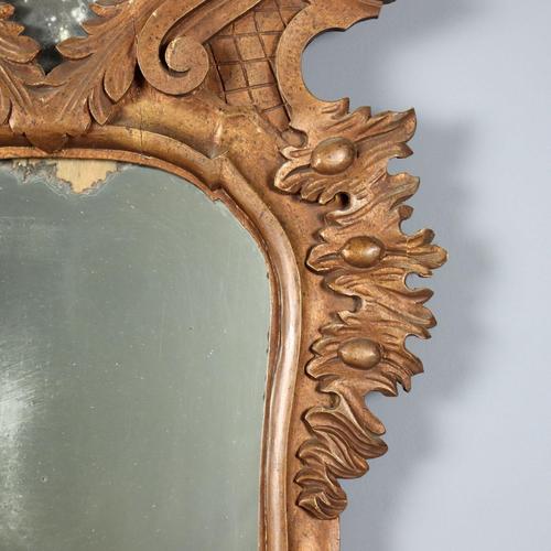 Small Rococo Style Mirrors in Painted Wood, 19th Century, Set of 2 For Sale - Image 6 of 12
