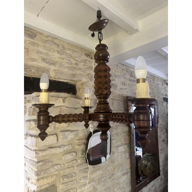 Vintage Pendant Light by Charles Dudouyt, 1940s For Sale - Image 17 of 18