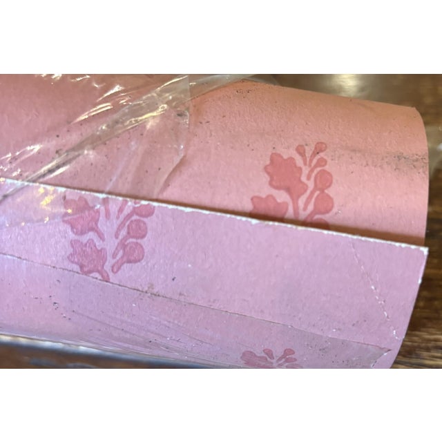 Paper Brunschwig and Fils Pink Wallpaper For Sale - Image 7 of 10