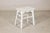 Vintage Chinese Rustic Country Style White Painted Wooden Stool For Sale - Image 16 of 16