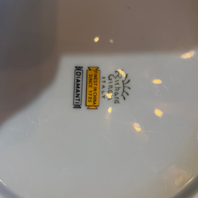 Ceramic Mid 20th Century Richard Ginori Place Setting Diamanté - Set of 4 For Sale - Image 7 of 7
