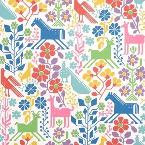 SAMPLE - Schumacher Lupita Wallpaper In Vibrant Multi