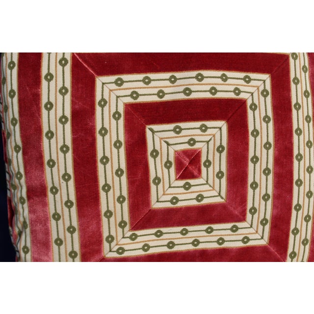 Mid C. Down Filled Possibly Silk Velvet Pillow For Sale In San Diego - Image 6 of 10