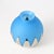 Spherical Blue Frosted Glass Vase with Silver Mirror Decoration, 1940s For Sale - Image 4 of 8
