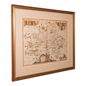1660's Antique County Map